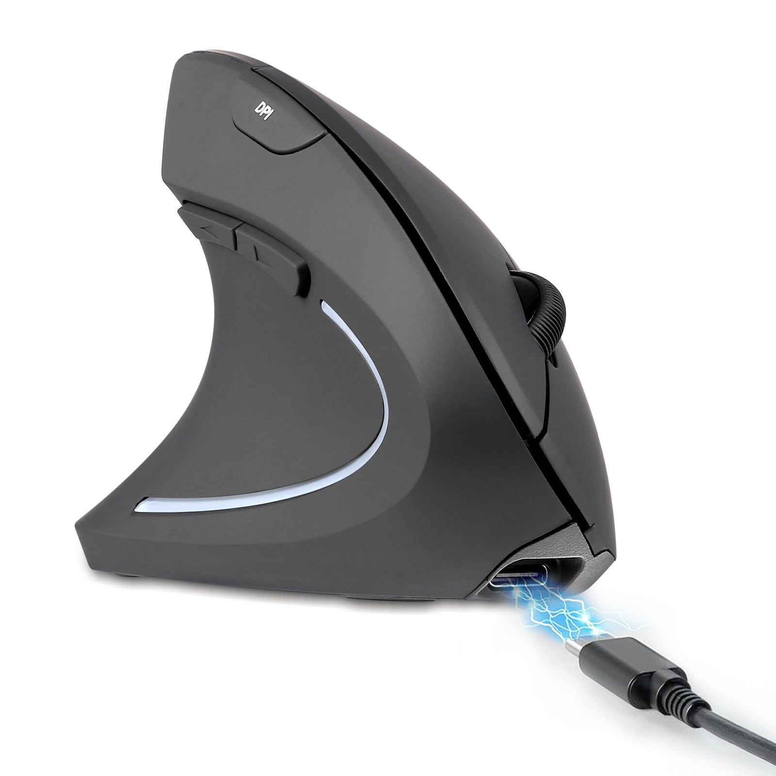 Perixx PERIMICE-813W Bluetooth Vertical Mouse - Wireless 3-in-1 Multi Perixx PERIMICE-813W Bluetooth Vertical Mouse - Wireless 3-in-1 Multi