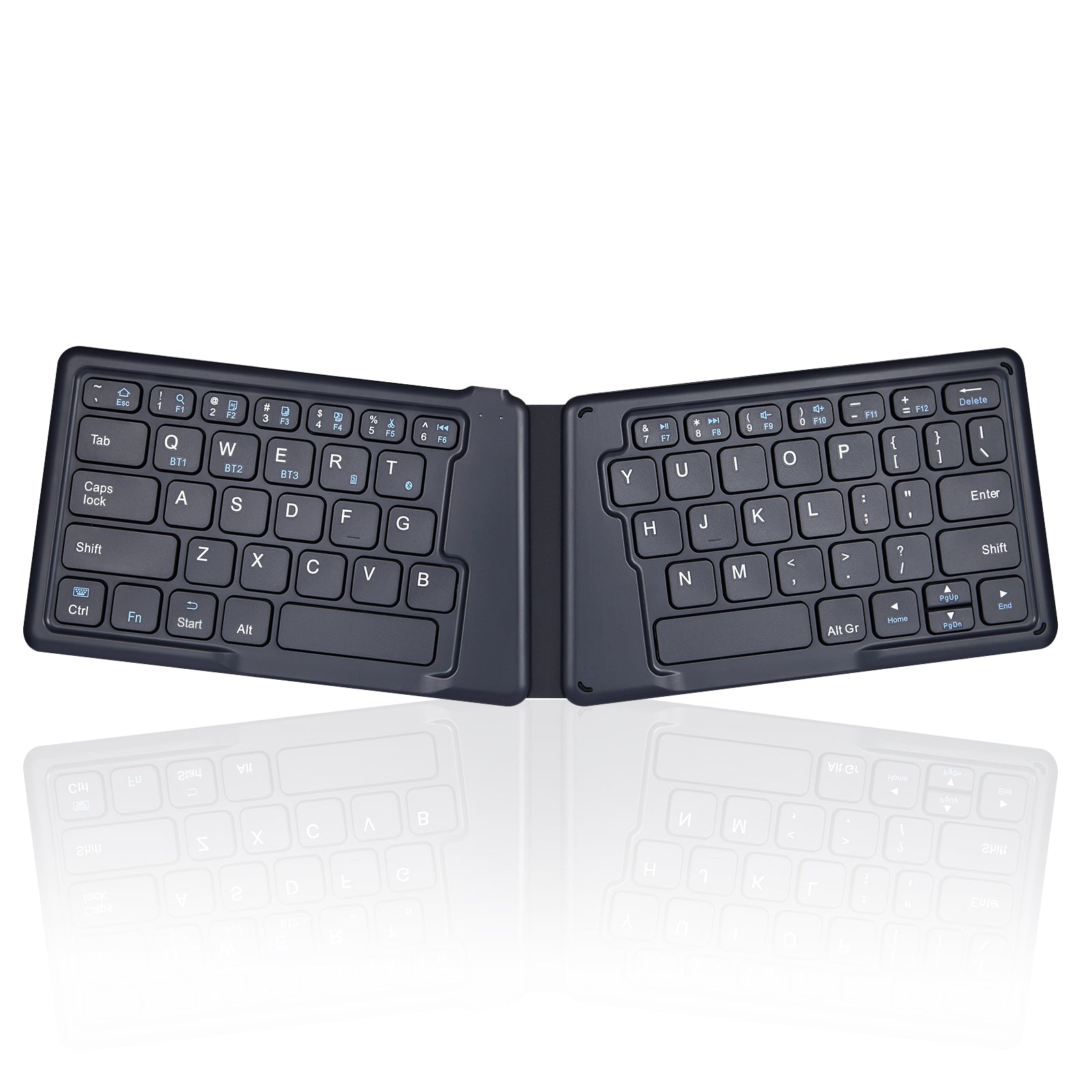 Perixx PERIBOARD-612 Draadloos Ergonomisch Toetsenbord – Dual Mode 2,4G En Bluetooth – Compatibel Met Windows 10 En MacOS, Zwart, UK Lay-out