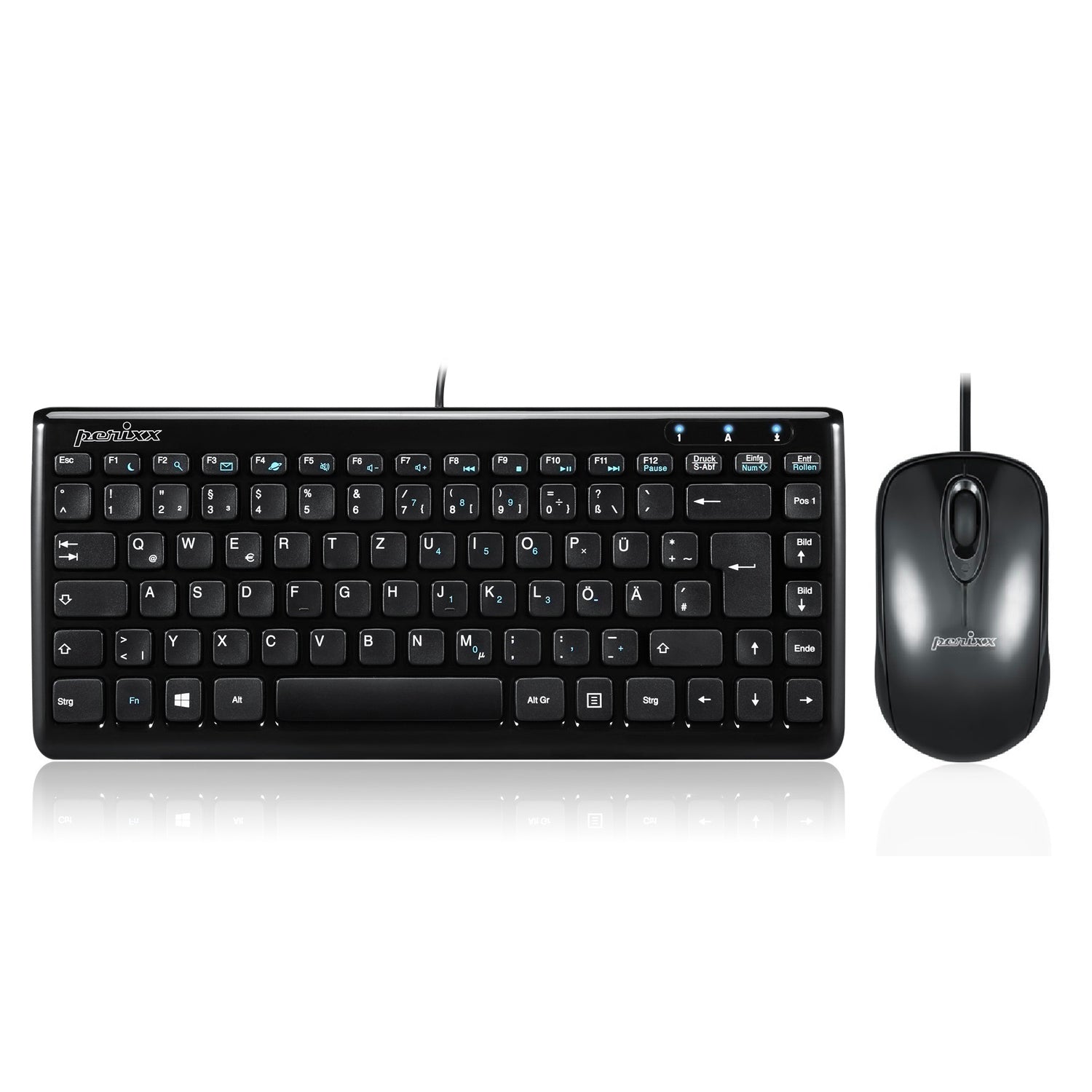 Perixx PERIDUO-712 Ensemble mini clavier et souris sans fil – Mini taille – avec récepteur nano – 2,4 GHz – Noir – Léger et petit Perixx PERIDUO-712 Ensemble mini clavier et souris sans fil – Mini taille – avec récepteur nano – 2,4 GHz – Noir – Léger et petit