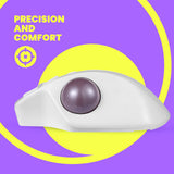 PERIMICE-720 - Wireless 2.4G & Bluetooth Ergonomic Vertical Trackball Mouse 4D Scrool Wheel