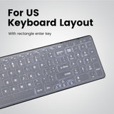 Perixx PERIPRO-202US Keyboard Skin Cover for PERIBOARD-215 333 615 733 - Compact 14.06x8.39x0.1 Inches Dimension - US Keys