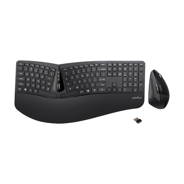 PERIDUO-605 - Wireless Ergonomic Combo (100% Keyboard and Vertical Mouse)