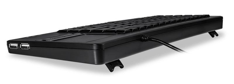 PERIBOARD-515 H PLUS - Wired Touchpad Keyboard 75% with 2 extra USB ports, tilt design and adjustable stands