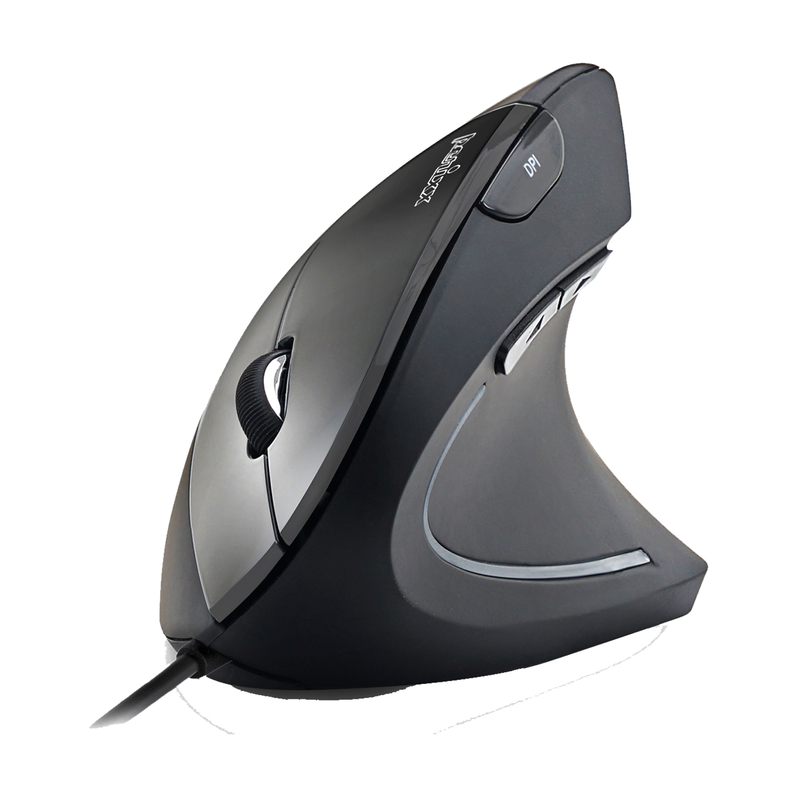 Perixx PERIMICE-513 Wired Vertical USB Mouse 6 Buttons with 1000/1600 dpi Right Handed Design