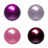 PERIPRO-303 X4A - Glossy 34mm Trackball Pack (Red, Purple, Pink, Lavender)