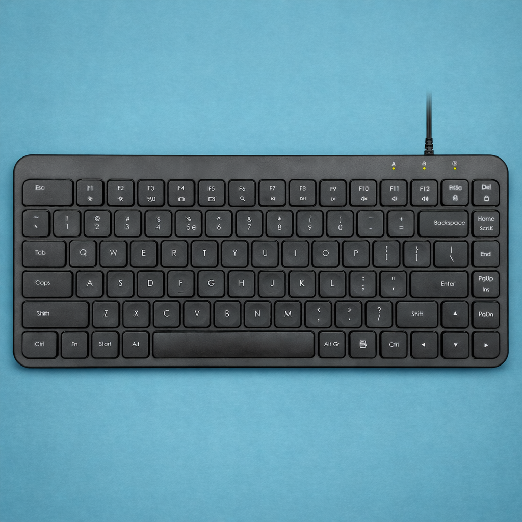 Perixx PERIBOARD-414 Wired Mini Keyboard - English (US)