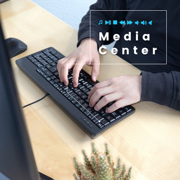 Full-Size Design with Multimedia Keys