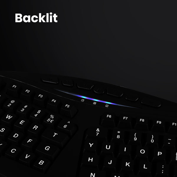 Subtle backlighting to work in the dark