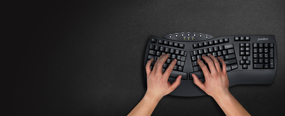 Type in a natural posture