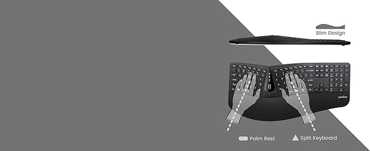 Compact 3D-split keyboard