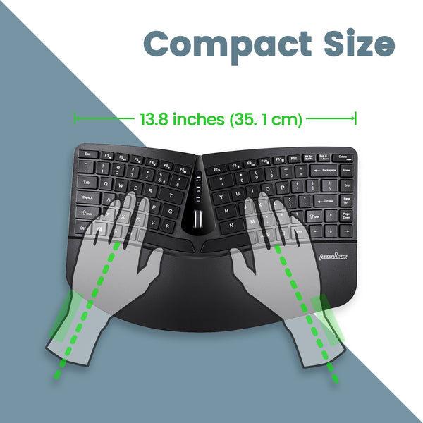 Compact 3D-split keyboard