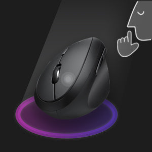 Silent-click vertical mouse