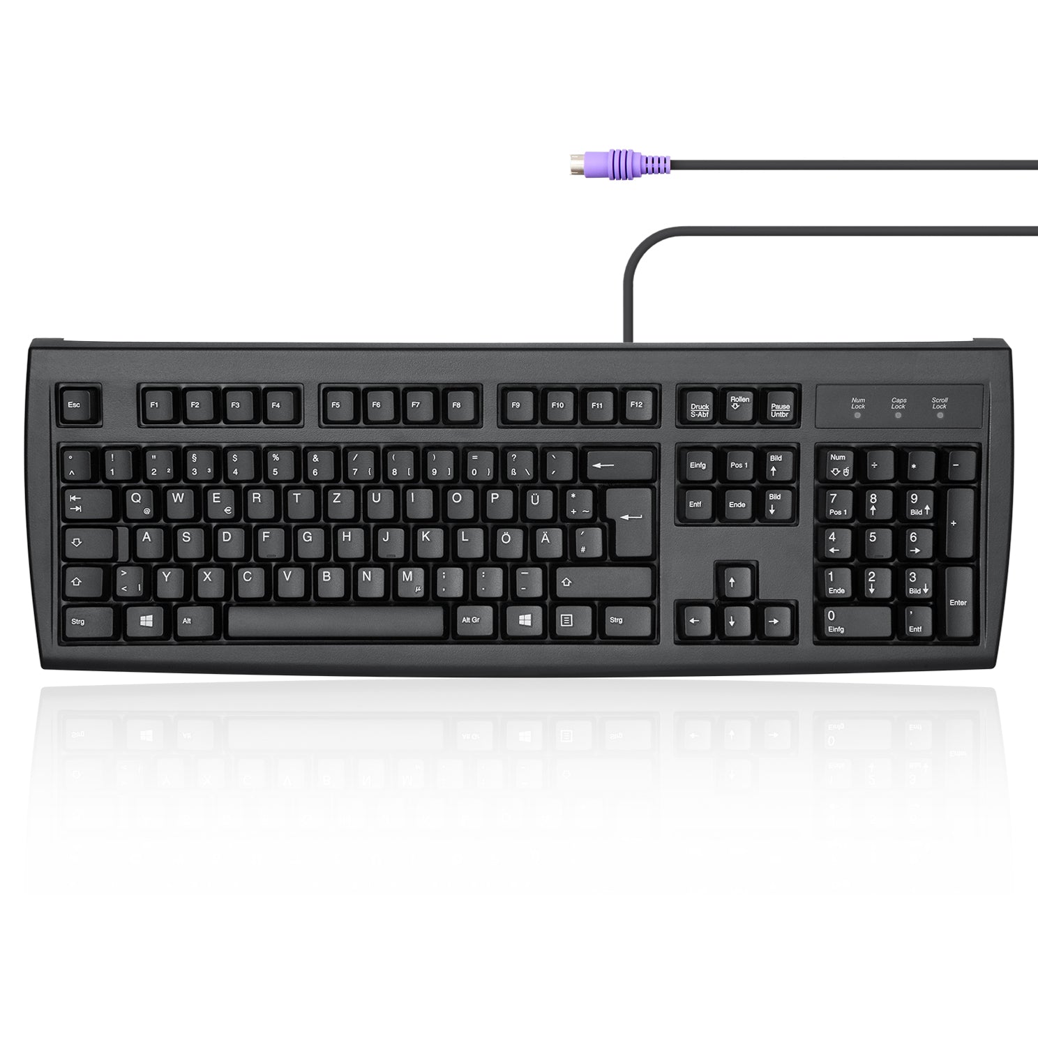 PERIBOARD-107 Wired PS/2 Full Size Keyboard - Perixx USA