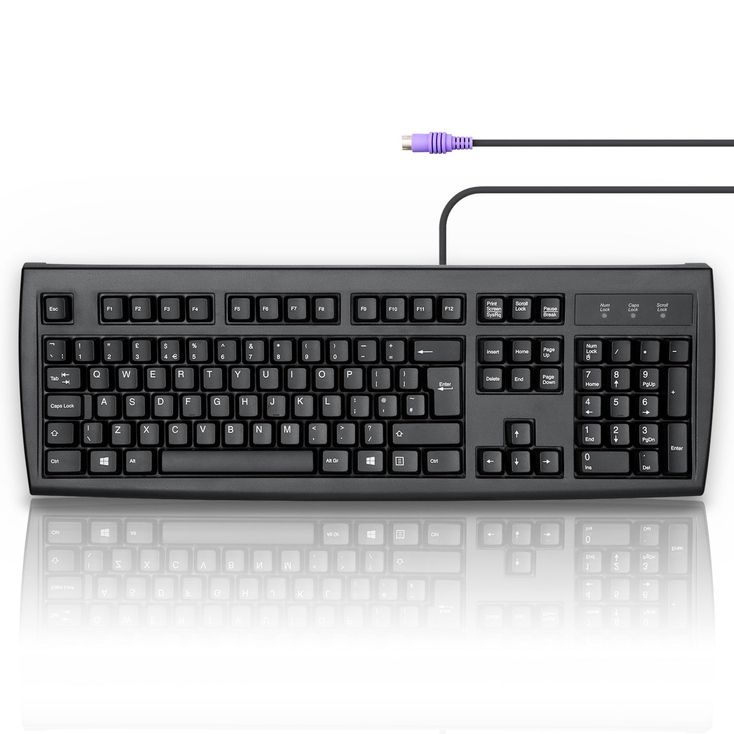 PERIBOARD-107 Wired PS/2 Full Size Keyboard - Perixx USA