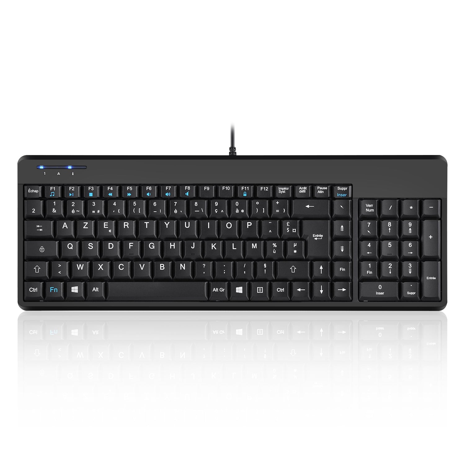 PERIBOARD-220 Wired Compact Keyboard with Numpad and Extra USB Ports ...