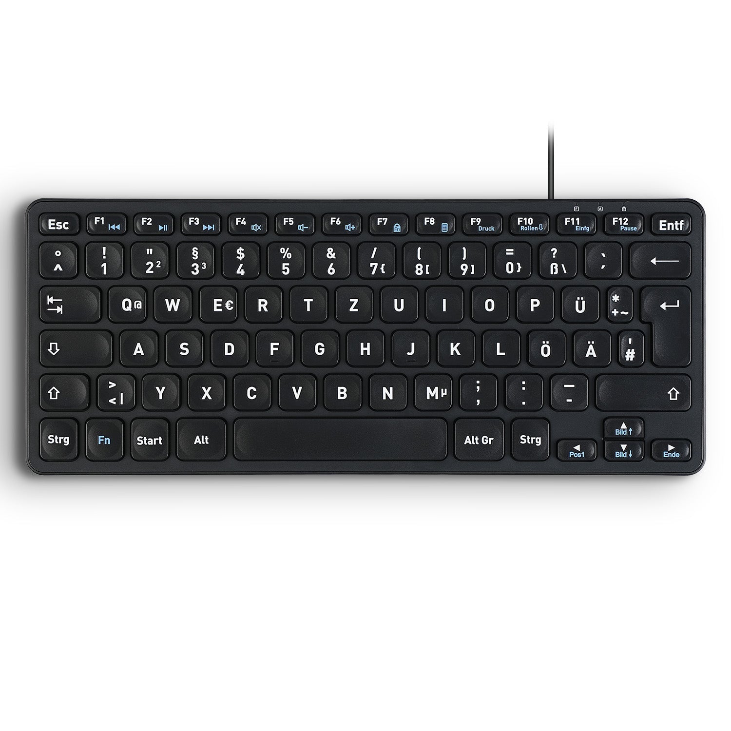 PERIBOARD-416 Wired Mini USB Keyboard with 4 Hubs - Perixx USA