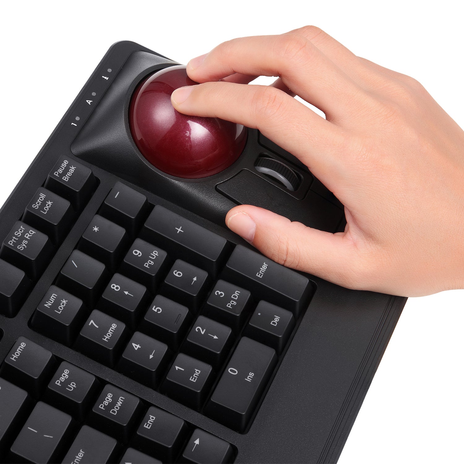 PERIBOARD 522 Wired Mechanical Trackball Keyboard With Numpad Perixx USA periboard-522-wired-mechanical-trackball-keyboard-with-numpad-perixx-usa