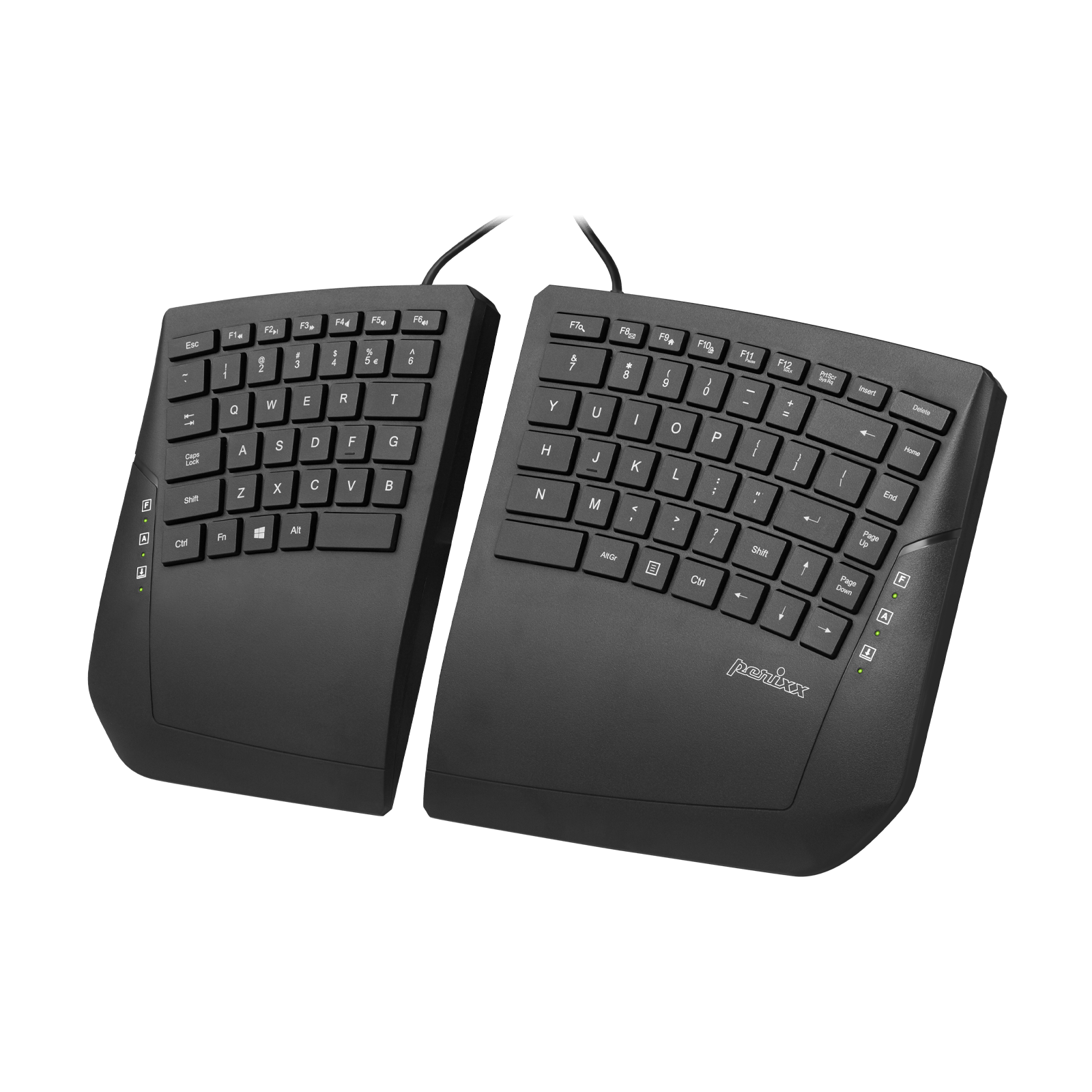 PERIBOARD-524 Wired Ergonomic Split Keyboard with Adjustable Tilt Angle ...