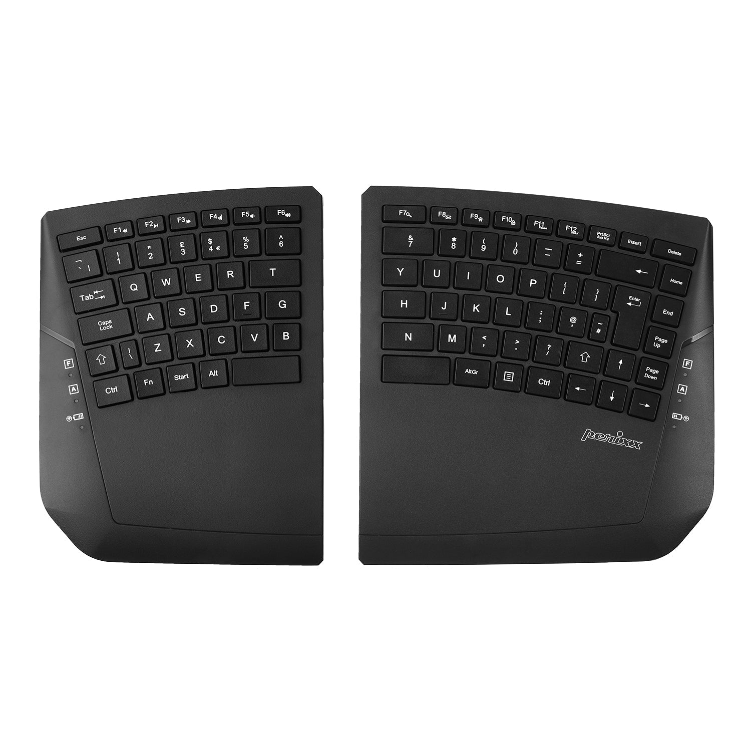 PERIBOARD-624 Wireless Ergonomic Split Keyboard with Adjustable Tilt ...