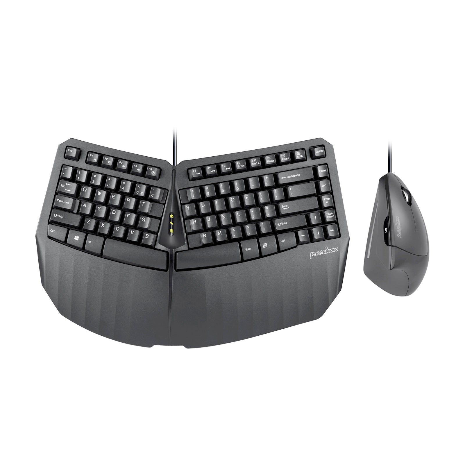 Split Models Computer Mouse PERIDUO-413 Wired USB Ergonomic Compact Split Keyboard and Vertical ...