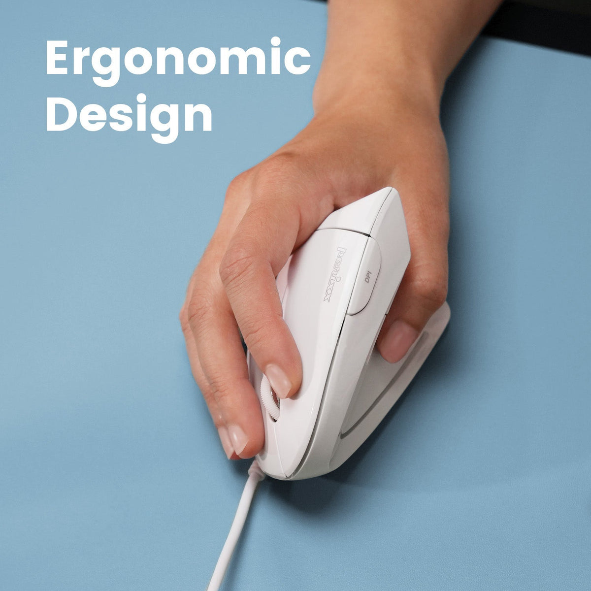 PERIMICE-513 Wired Ergonomic Vertical Mouse - Perixx USA