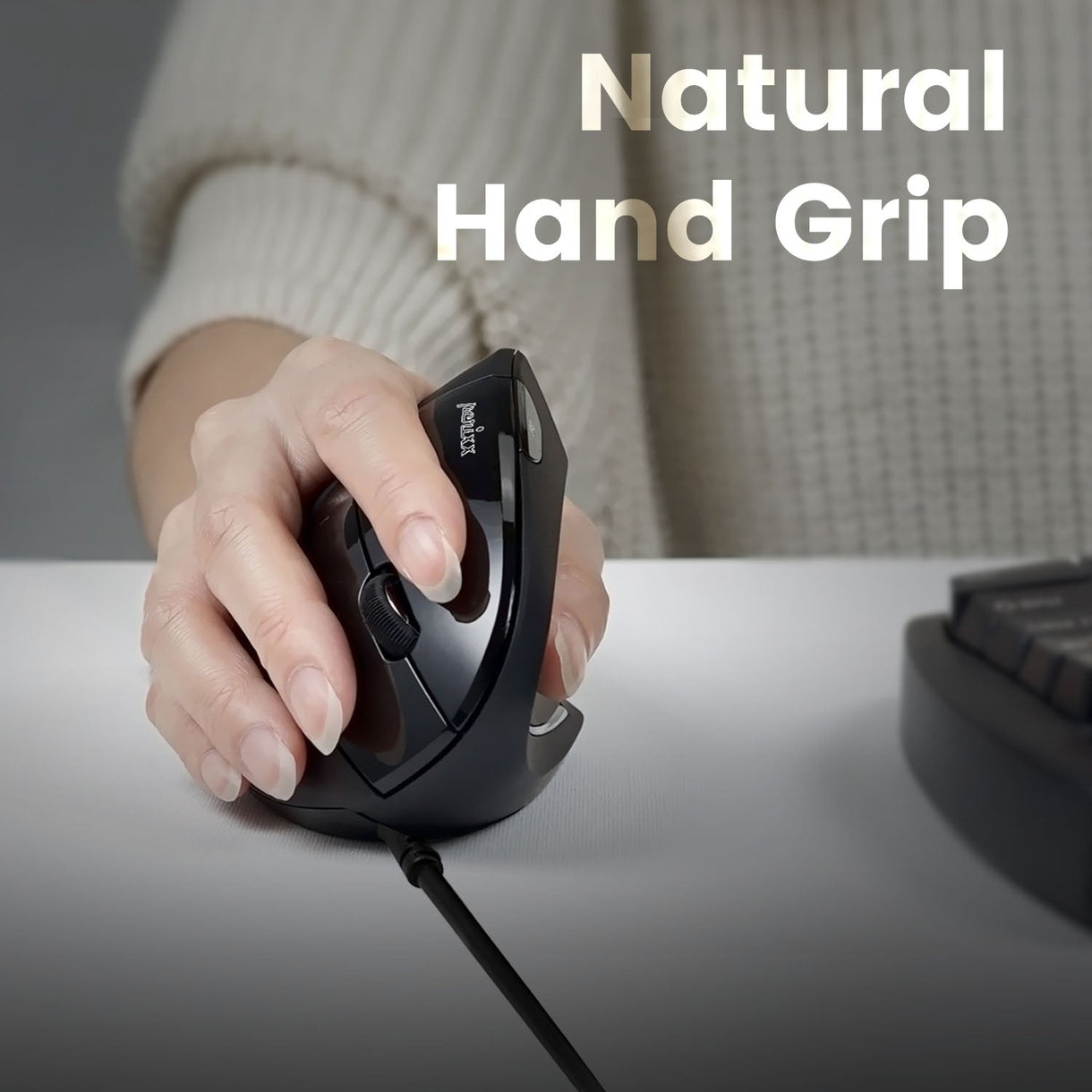 PERIMICE-513 Wired Ergonomic Vertical Mouse - Perixx USA
