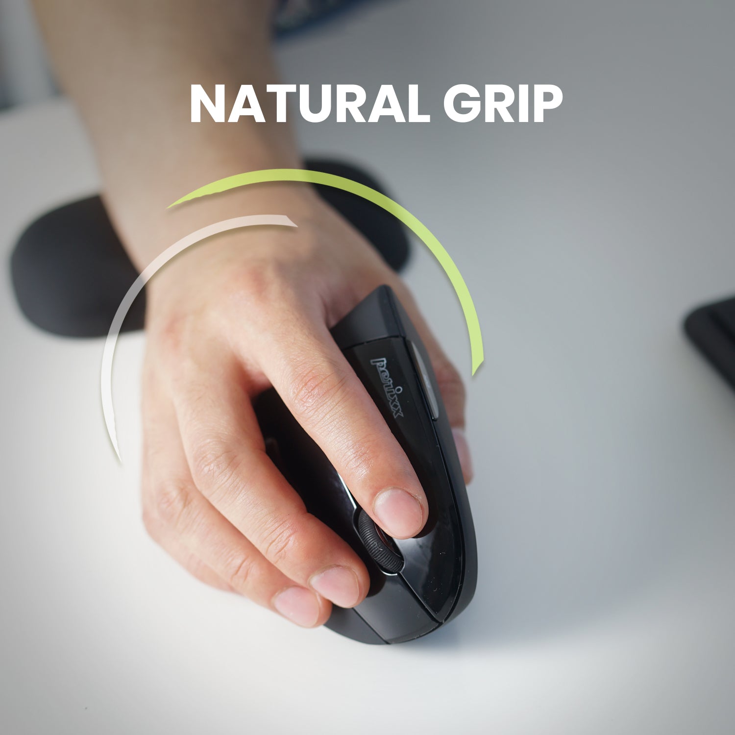 Mosuepay PERIMICE-713 Wireless Ergonomic Vertical Mouse - Perixx USA