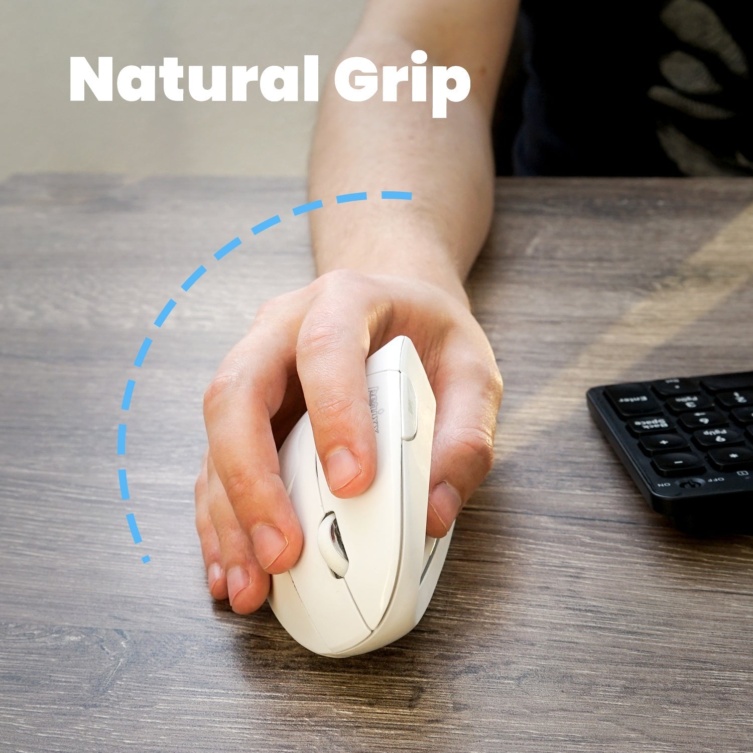 PERIMICE-713 Wireless Ergonomic Vertical Mouse - Perixx USA
