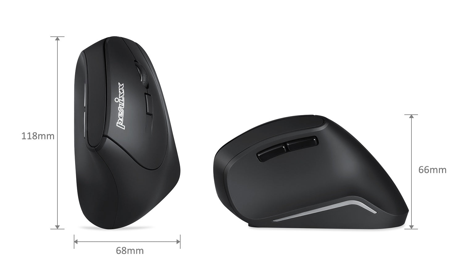 Perixx Perimice 713L Draadloze Linkshandige Ergonomische muis - 2.4ghz Perixx Perimice 713L Draadloze Linkshandige Ergonomische muis - 2.4ghz