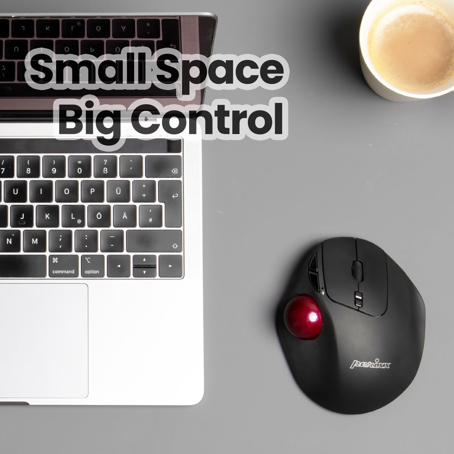 Mouse Ergonomico Trackball Perixx PERIMICE-520 – Cablato, 6 Pulsanti Programmabili, DPI Regolabile, Angolo Inclinabile