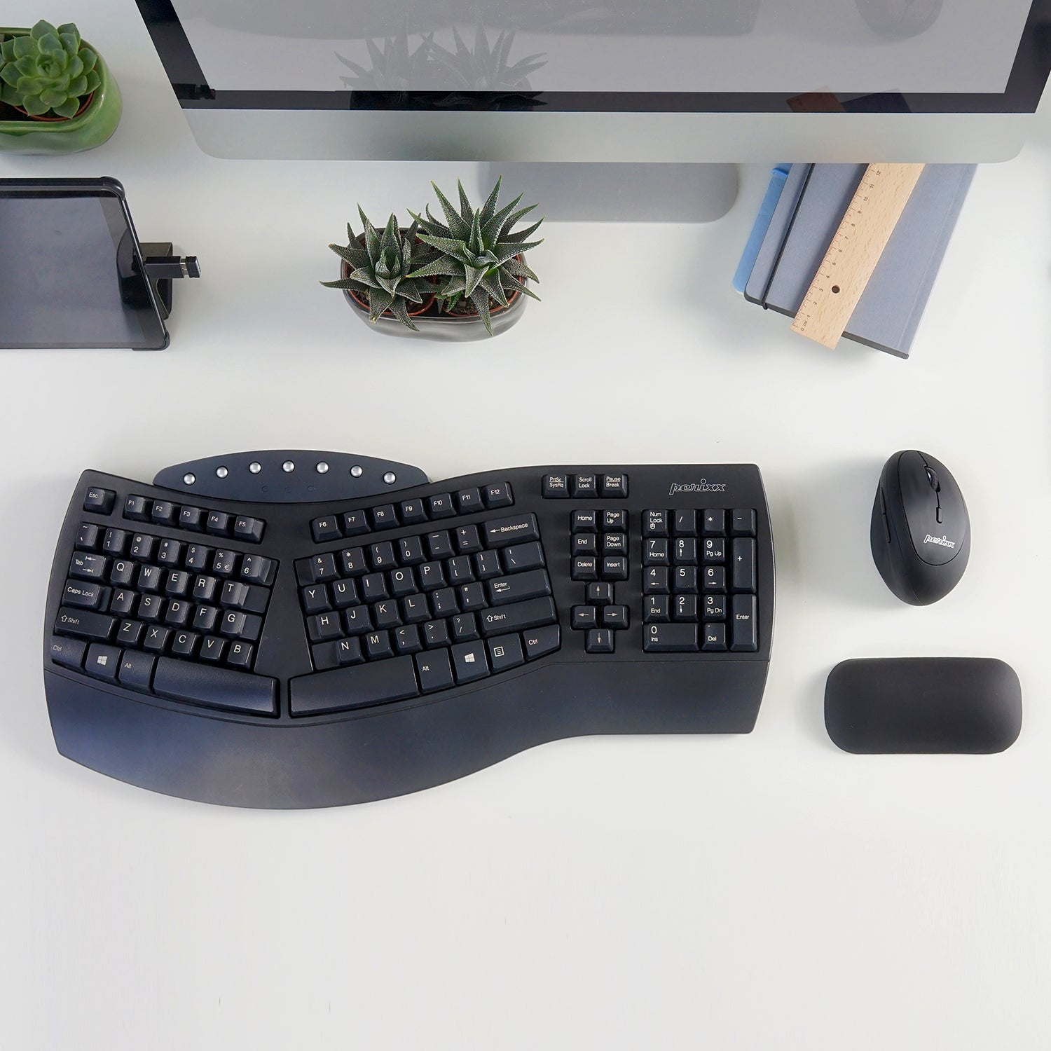 PERIMICE-719 Wireless Ergonomic Vertical Mouse with Silent Click and ...