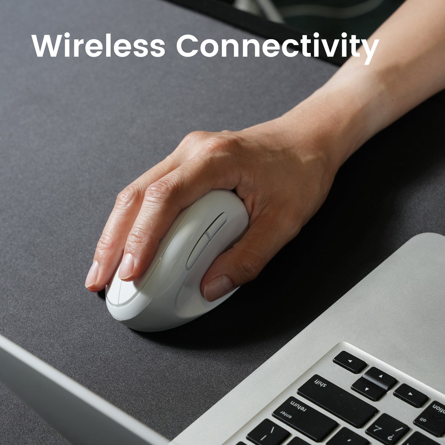 PERIMICE-719 Wireless Ergonomic Vertical Mouse with Silent Click and ...