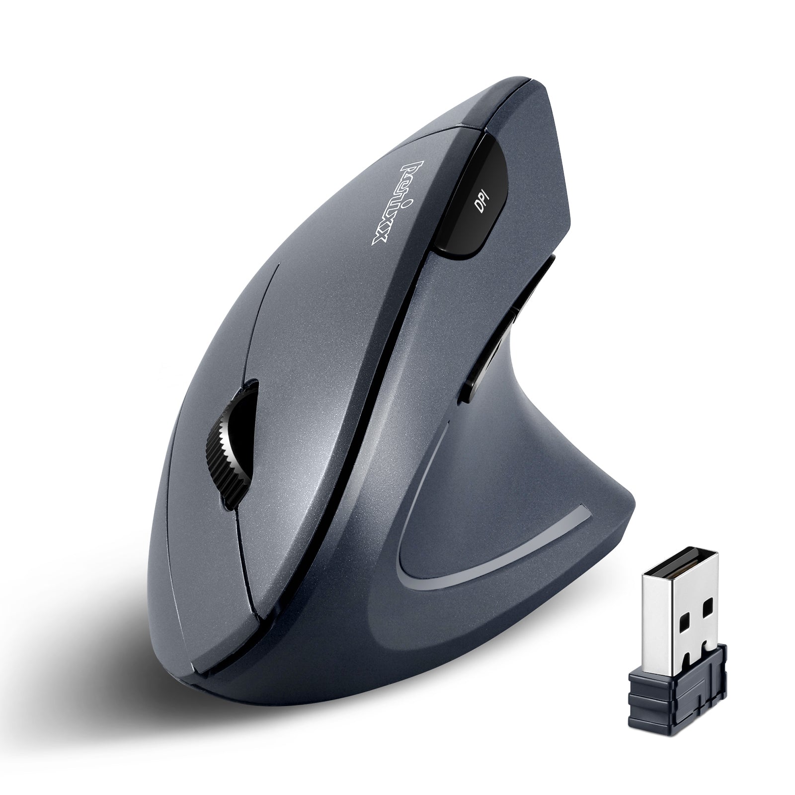 Multifunction Wireless Mouse PERIMICE-813 Wireless Ergonomic Vertical Mouse with Bluetooth Multi ...