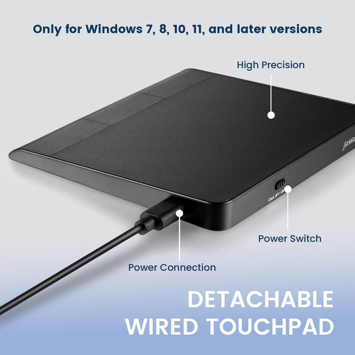 Computer Usb Touchpad PERIPAD-506 Wired Slim USB Touchpad - Perixx USA