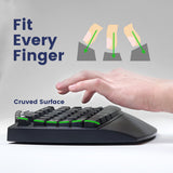 PERIBOARD-612 B - Wireless Ergonomic Keyboard 75% plus Bluetooth Connection with curved surface fits every finger of yours.