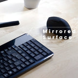 PERIBOARD-220 H - Wired Compact 75% Keyboard plus number pad and 2 extra USB ports with mirrored surface