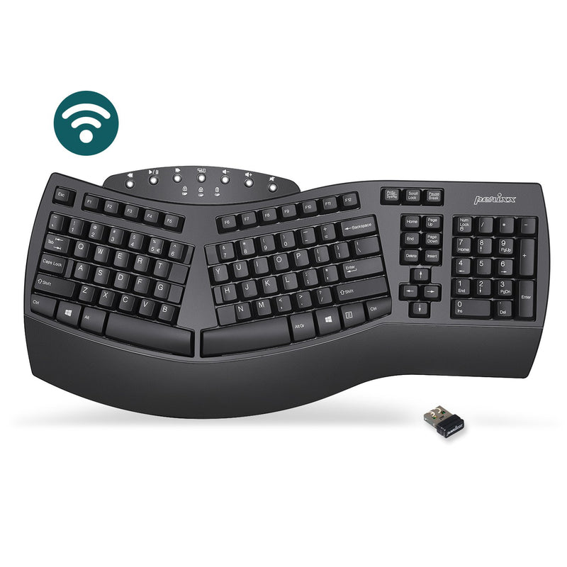 PERIBOARD-612 B - Wireless Ergonomic Keyboard 75% plus Bluetooth Connection