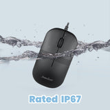PERIMICE-503 B - Wired Waterproof and Washable Mouse with 1600 DPI