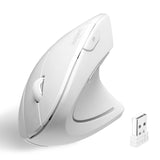 PERIMICE-713 W - Wireless White Ergonomic Mouse.