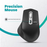 PERIMICE-803A Wireless Multi-Device Ergonomic Mouse 2.4GHz & Bluetooth Connection