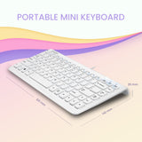 PERIBOARD-407 W - Wired White 75% Keyboard Scissor Keys. Portable dimension 32.1 x 14.2 x 2.5 cm.
