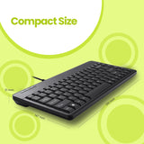 PERIBOARD-409 P - Mini 75% PS/2 Keyboard. 31.5 x 14.7 x  2.1 cm
