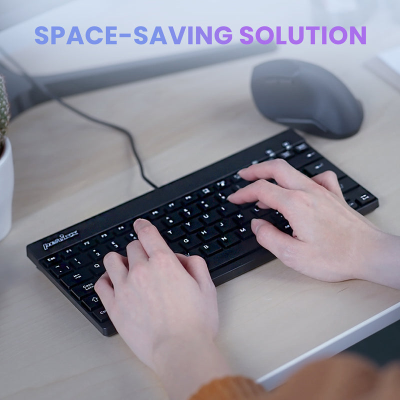 PERIBOARD-326 - Wired Mini Backlit Keyboard 70%. Space-saving solution.