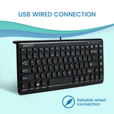 PERIBOARD-407 B - Wired 75% Keyboard. Reliable USB wired connection.