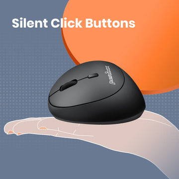 PERIMICE-719L -Left-handed Wireless Ergonomic Mouse Silent Click Small –  Perixx USA