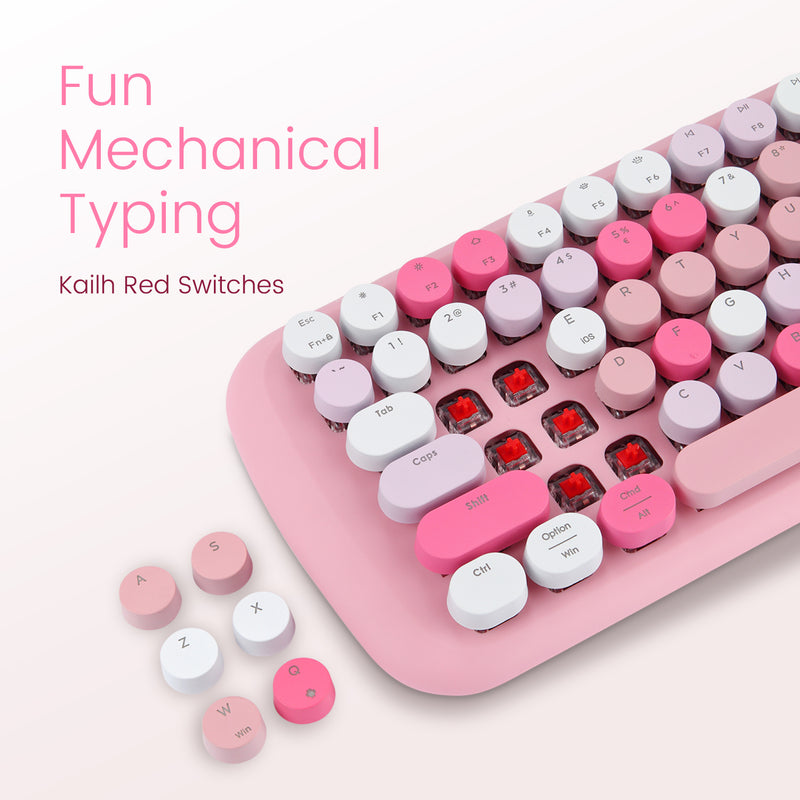 Periboard-734 Wireless & Wired Rechargeable Mechanical Keyboard Kailh Switches Multi-Device Multi-OS