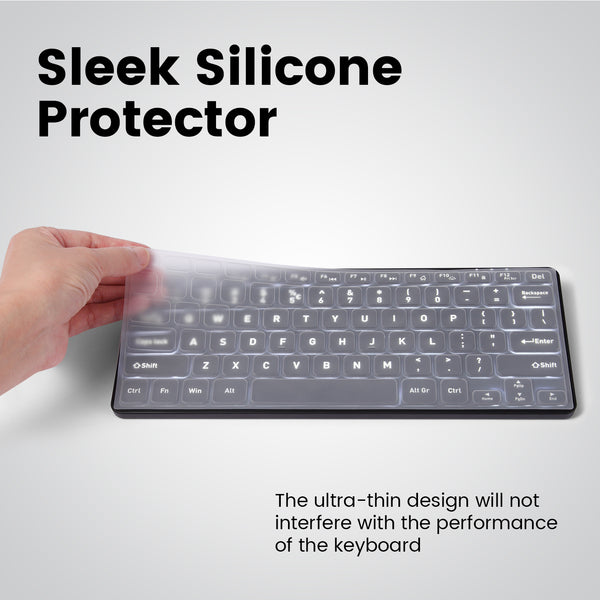 Perixx PERIPRO-201US Keyboard Protector Skin Cover for PERIBOARD-332 432 732 - Mini 11.06x8.31x0.1 Inches Dimension - US Keys