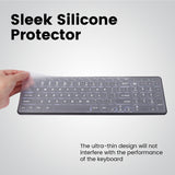 Perixx PERIPRO-202US Keyboard Skin Cover for PERIBOARD-215 333 615 733 - Compact 14.06x8.39x0.1 Inches Dimension - US Keys