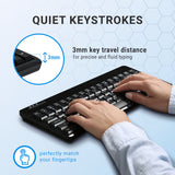PERIBOARD-609 - Wireless Mini Keyboard 75% with 3mm key travel distance for precise and fluid typing.