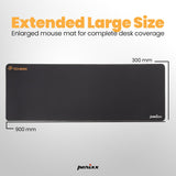 DX-2000 - Gaming Mouse Pad Stitched Edges waterproof (XXL) enlarged for complete desk coverage